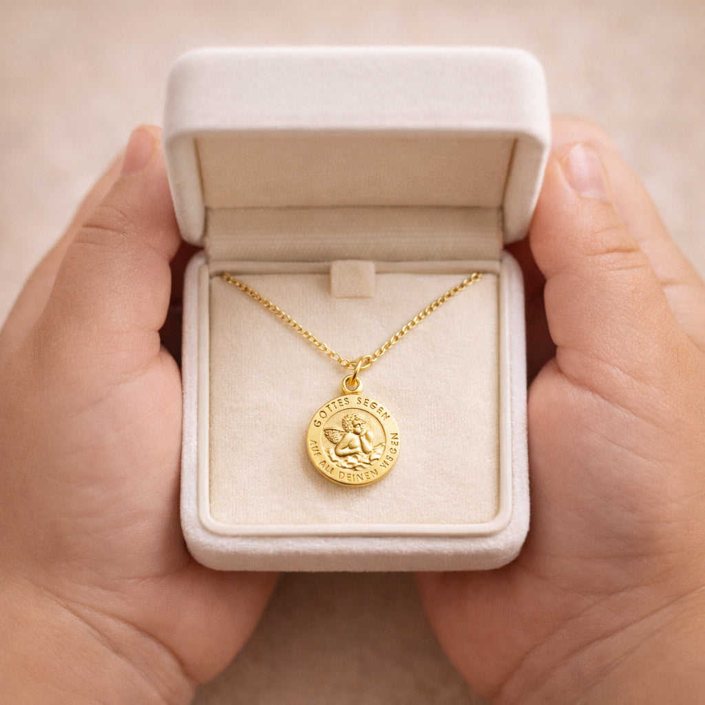 Anhänger aus 585er Gold - Schutzengel