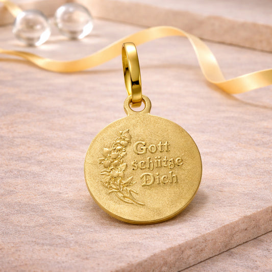 Anhänger aus 585er Gold - Schutzengel
