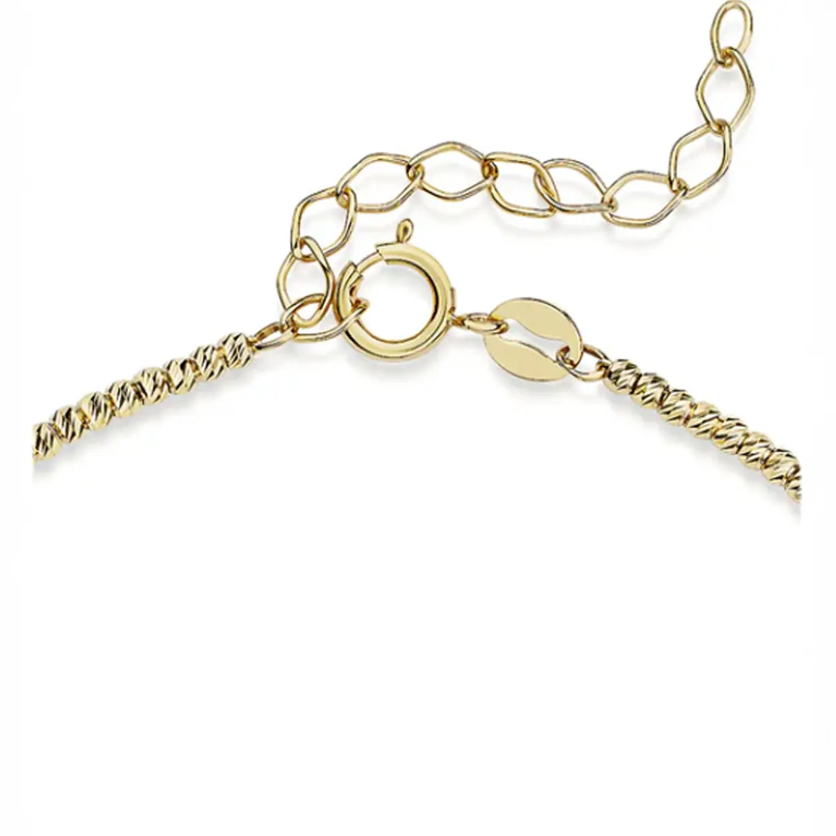 Armband Damen 375 Gelbgold Fantasiekette 16–19cm mit Federringverschluss