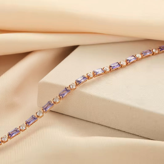 Armband aus 925er Sterling Silber - Zirkoniamix