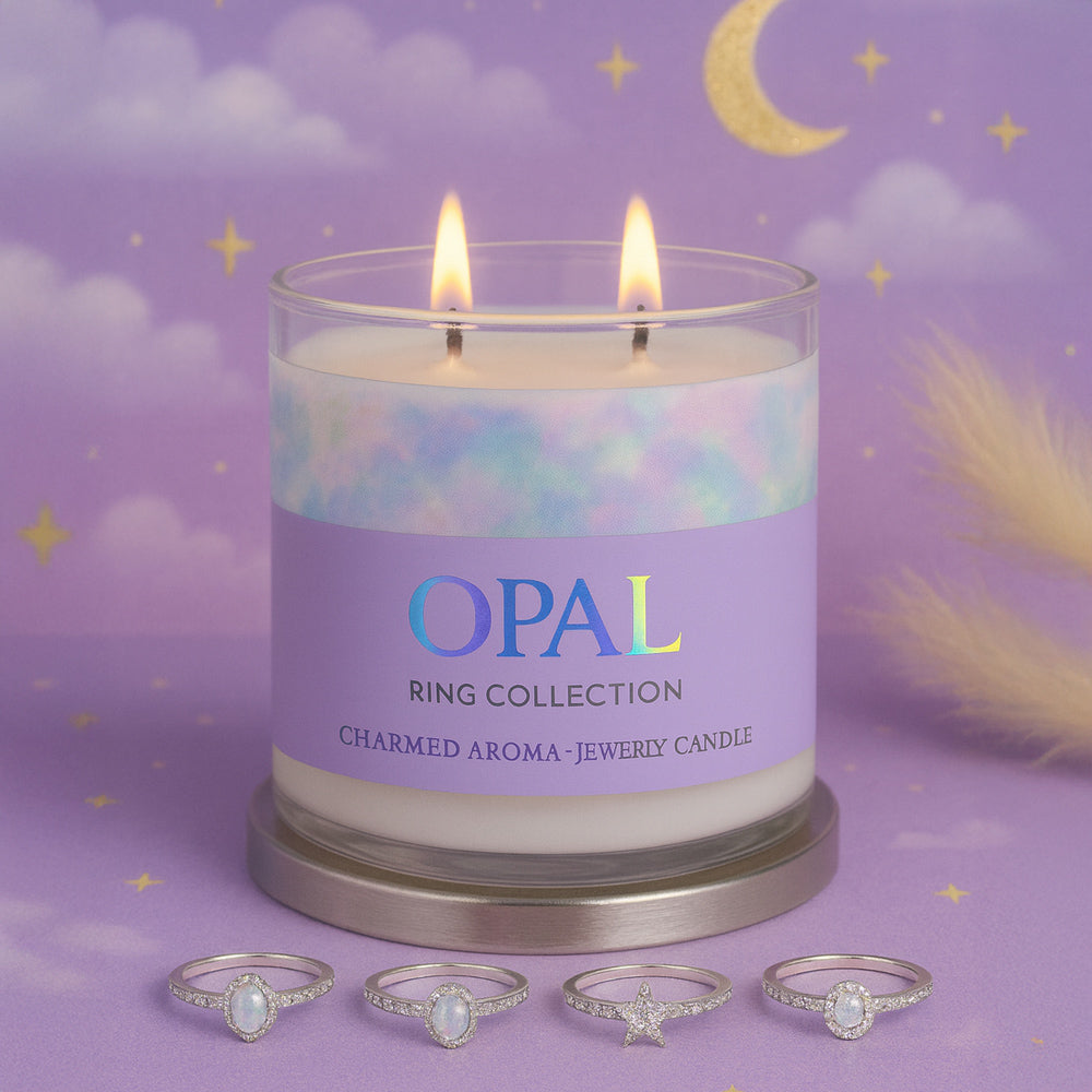 Charmed Aroma Duftkerze mit Ring - Schmucküberraschung