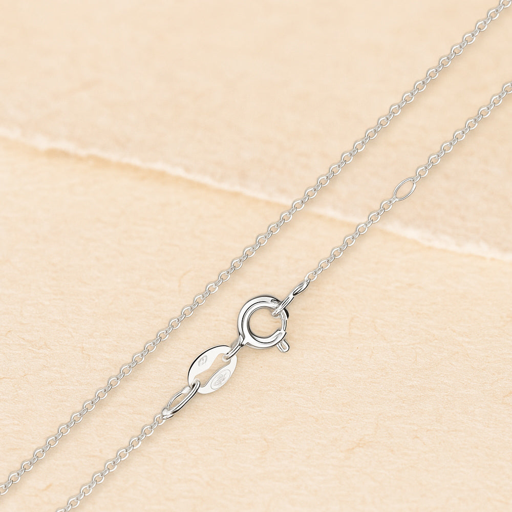 Anhänger aus 925er Sterling Silber - Pinkes Blümchen mit Zirkonia