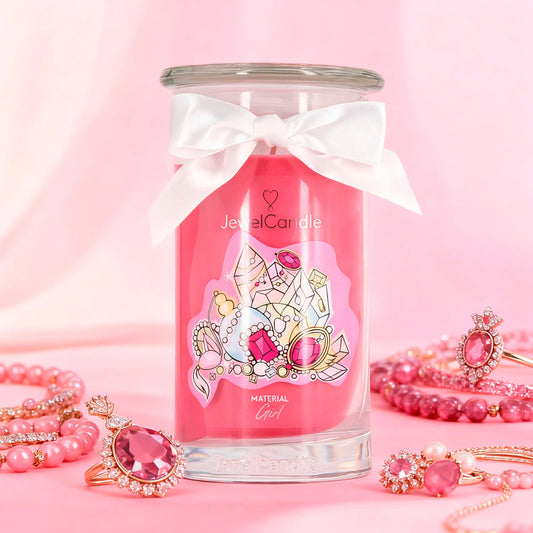 Juwelkerze mit Halskette – Duftkerze mit Schmucküberraschung