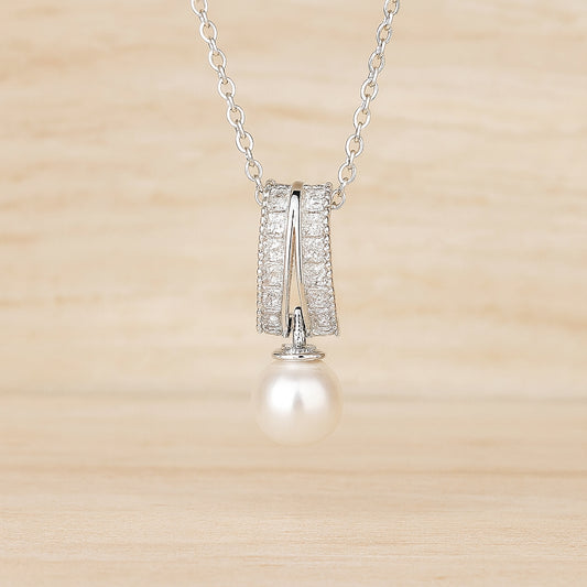 Schmuck Set aus 925er Sterling Silber, Glitter Pearls