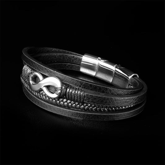 Lederarmband für Männer - Nice - Mit Gravur Option