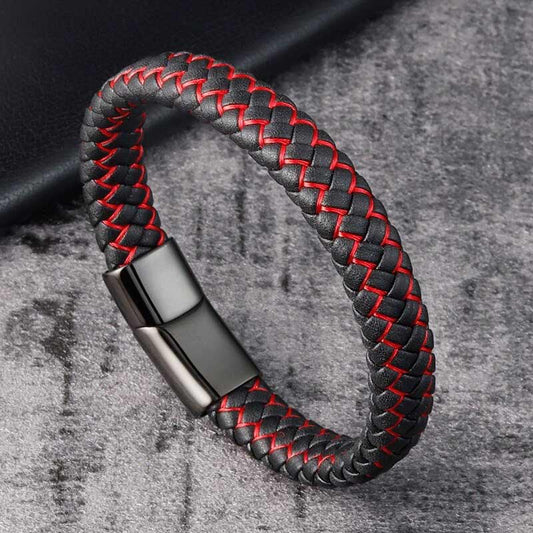 Lederarmband für Männer - FIRE - Mit Gravur Option