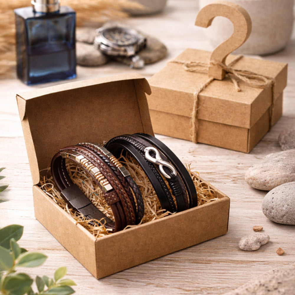 Monatliche Lederarmband-Überraschung für Männer