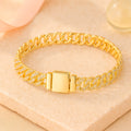 Armband aus Edelstahl, Gliederarmband mit Zirkonia