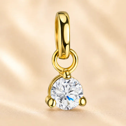 Geburtsstein Anhänger Damen 333 Gelbgold echter Edelstein 3mm