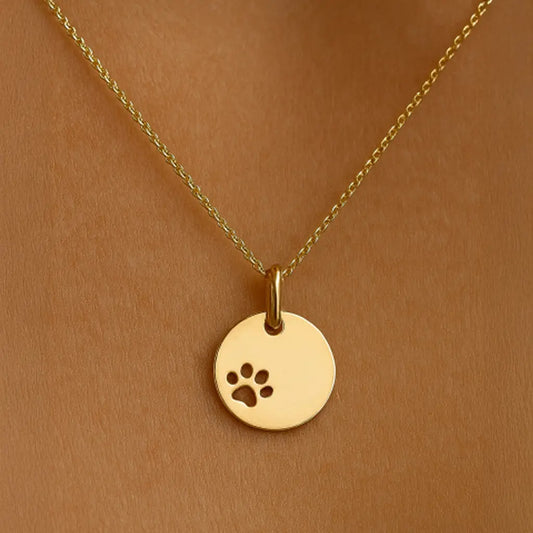 Gravurplatten Anhänger Damen 333 Gelbgold rund personalisiert 12mm - Ohne Kette