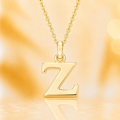 Mini Buchstaben Anhänger Damen 333 Gelbgold Initiale 12,5mm - optional mit Kette 42cm