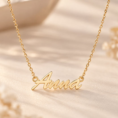 Personalisierte Namenskette Damen in Gelbgold | Weißgold | Roségold mit Wunschname - verschiedene Legierungen