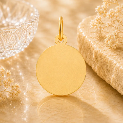 Sternzeichen Anhänger Damen 925 Sterling Silber vergoldet - teilmattiert - gravierbar - Made in Germany