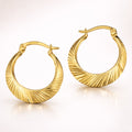 Damen Creolen 333 Gold diamantiert - 20mm