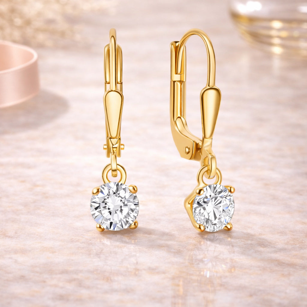 Damen Ohrhänger 333 Gold mit Zirkonia 2,0cm