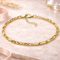 Damen Armband 375 Gold 16cm + 3cm Verlängerung - Fantasiekette