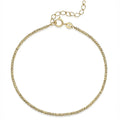 Armband Damen 375 Gelbgold Fantasiekette 16–19cm mit Federringverschluss
