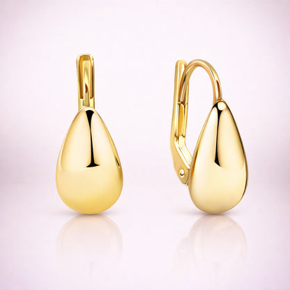 Damen Ohrhänger 375 Gelbgold glanz - 1,5cm