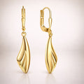 Damen Ohrhänger 375 Gelbgold glanz/matt - 3,9cm