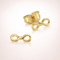 Damen Ohrstecker 375 Gold Infinity - 8mm