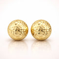 Damen Ohrstecker 585 Gold Kugel diamantiert - 5mm oder 7mm