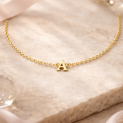 585 Gold Armband mit Buchstabe A