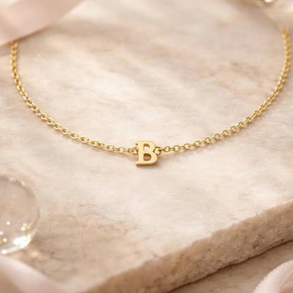 585 Gold Armband mit Buchstabe B