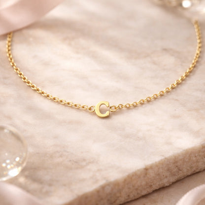 585 Gold Armband mit Buchstabe C