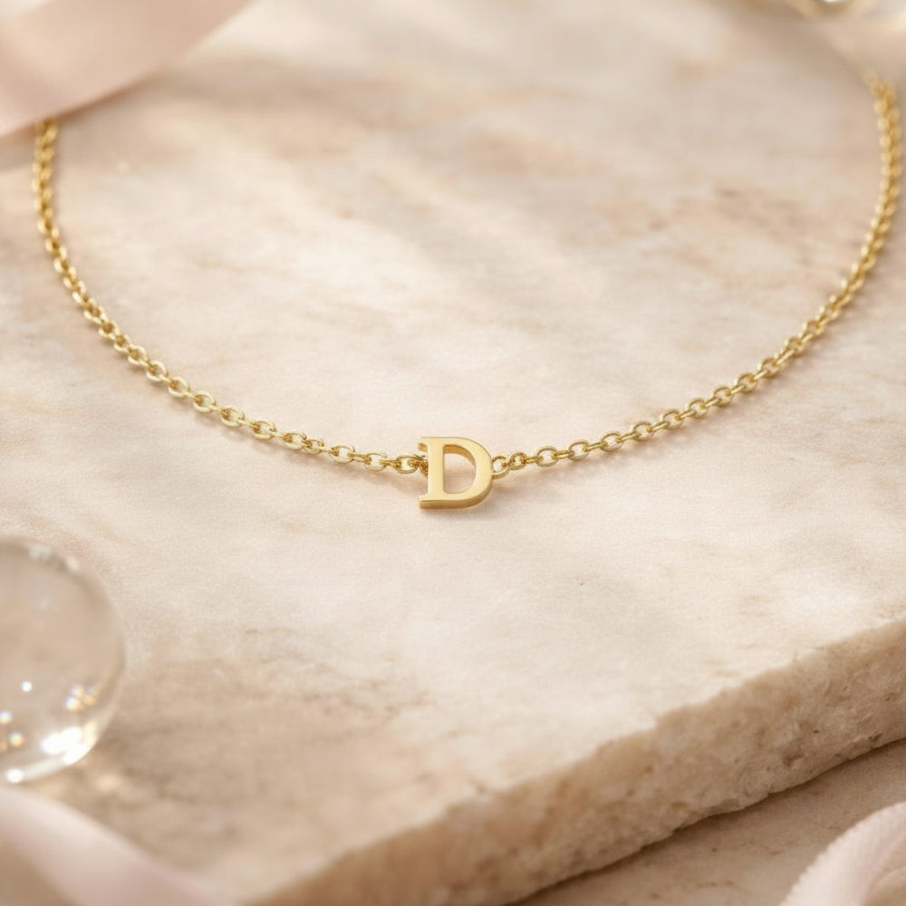 585 Gold Armband mit Buchstabe D