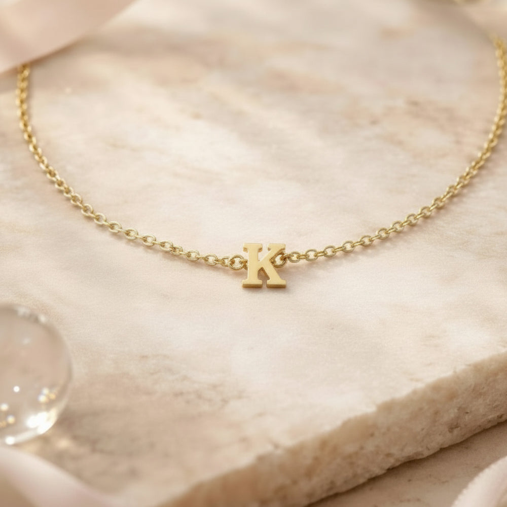 585 Gold Armband mit Buchstabe K