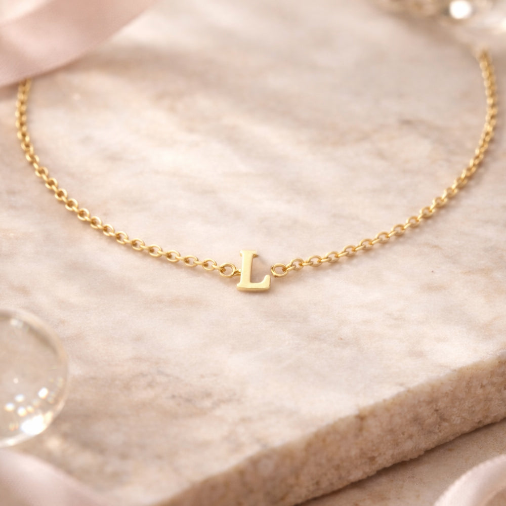 585 Gold Armband mit Buchstabe L