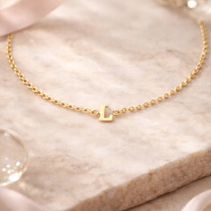 585 Gold Armband mit Buchstabe L