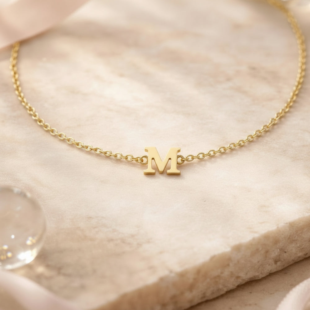 585 Gold Armband mit Buchstabe M