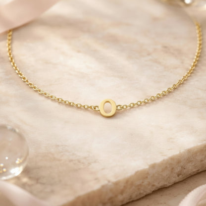 585 Gold Armband mit Buchstabe O