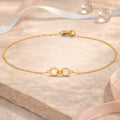 Damen Armband Glieder-Anhänger 585 Gelbgold Ankerkette - 16–18cm
