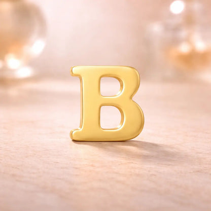 Damen Ohrstecker 585 Gold Buchstabe - Einzelner Ohrstecker
