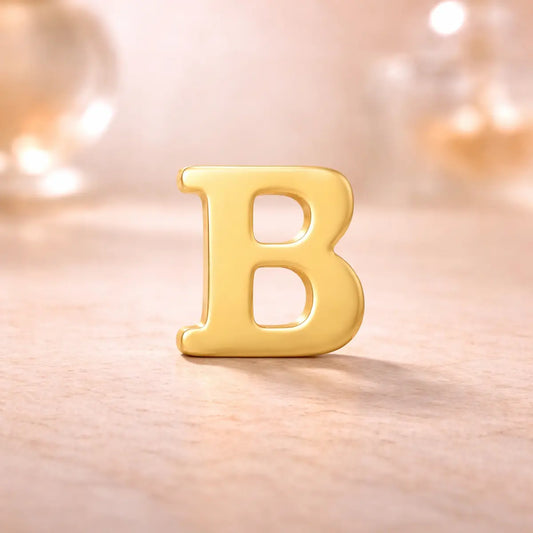Damen Ohrstecker 585 Gold Buchstabe - Einzelner Ohrstecker