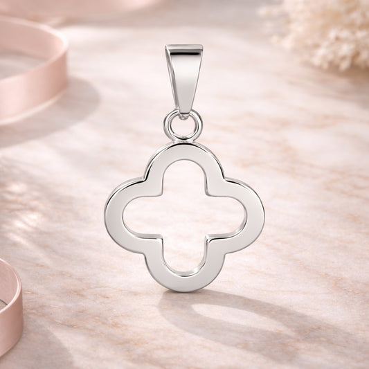 Anhänger aus 925er Sterling Silber - Kleeblatt