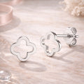 Ohrstecker aus 925er Sterling Silber - Kleeblatt