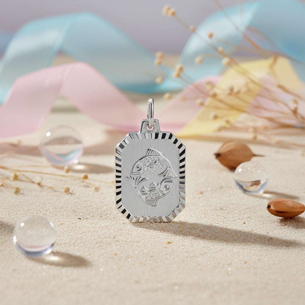 Sternzeichen Anhänger 925 Sterling Silber rhodiniert - alle 12 Sternzeichen