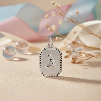 Sternzeichen Anhänger 925 Sterling Silber rhodiniert - alle 12 Sternzeichen