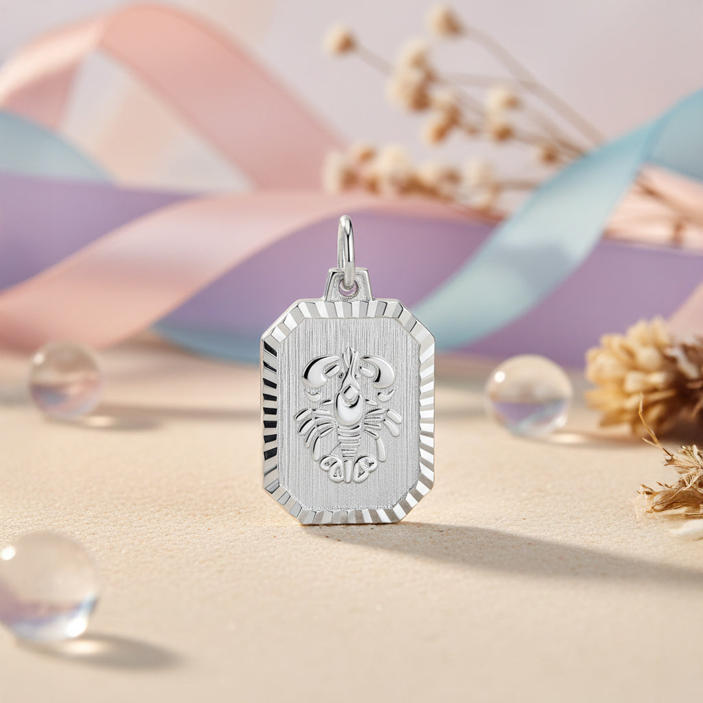 Sternzeichen Anhänger 925 Sterling Silber rhodiniert - alle 12 Sternzeichen