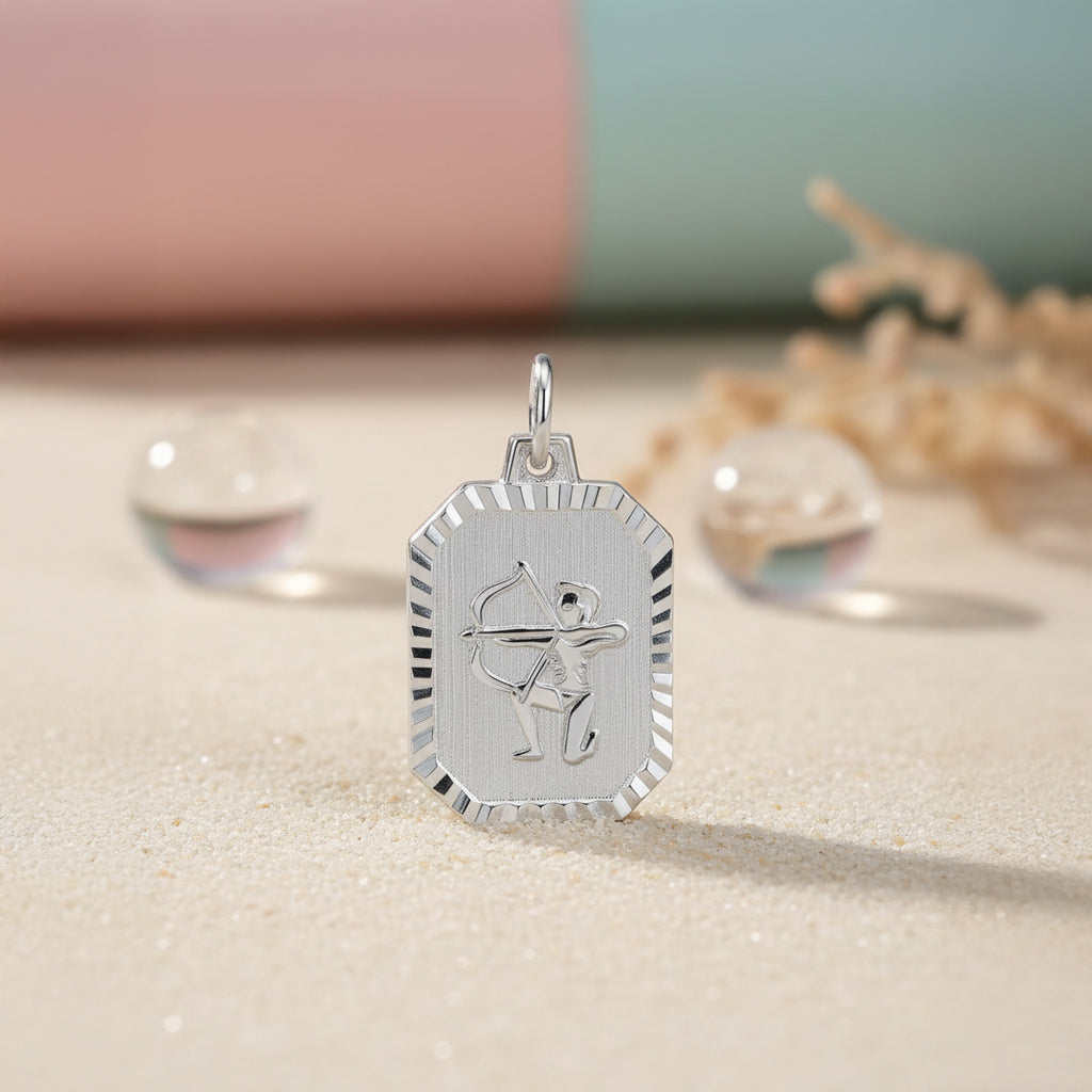 Sternzeichen Anhänger 925 Sterling Silber rhodiniert - alle 12 Sternzeichen