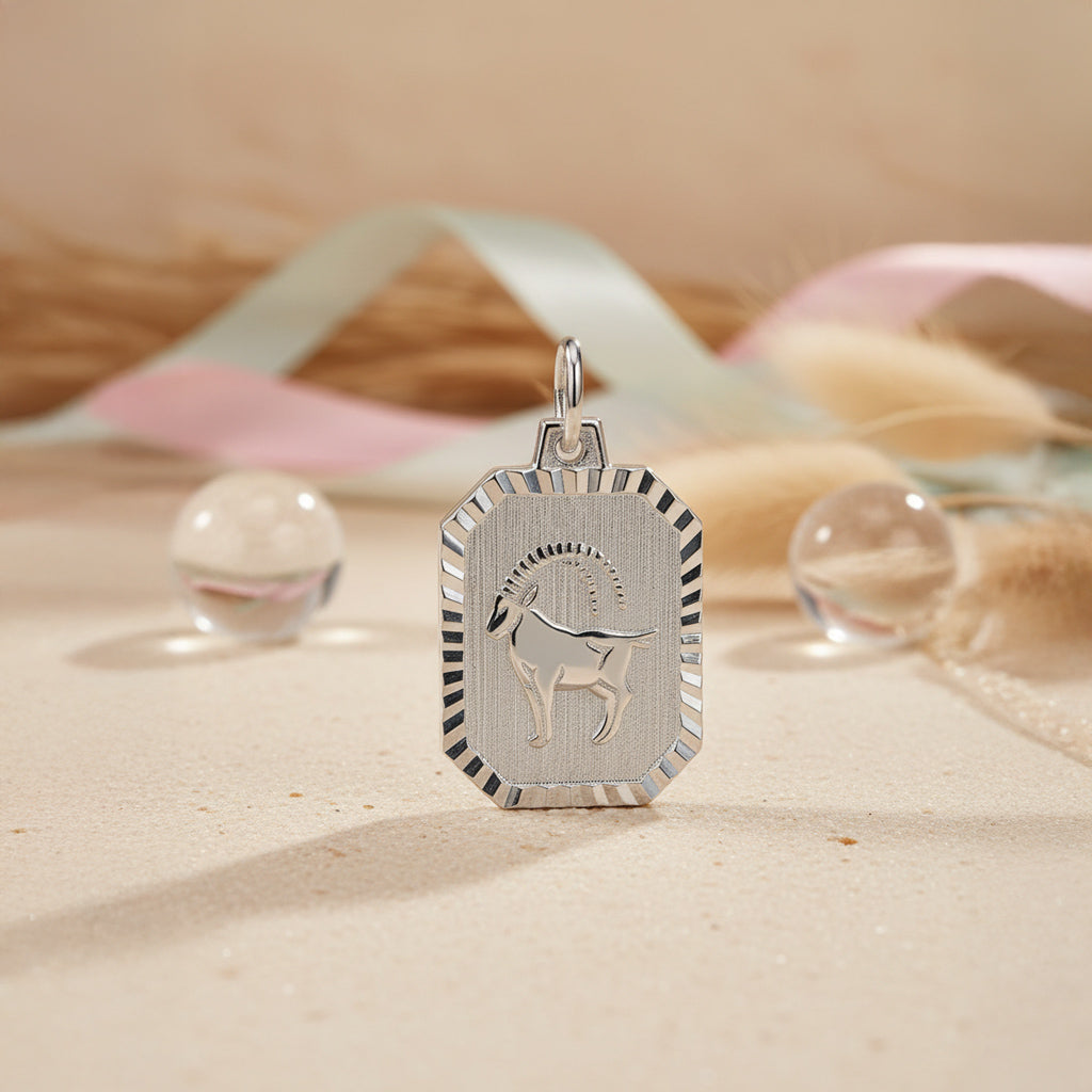 Sternzeichen Anhänger 925 Sterling Silber rhodiniert - alle 12 Sternzeichen