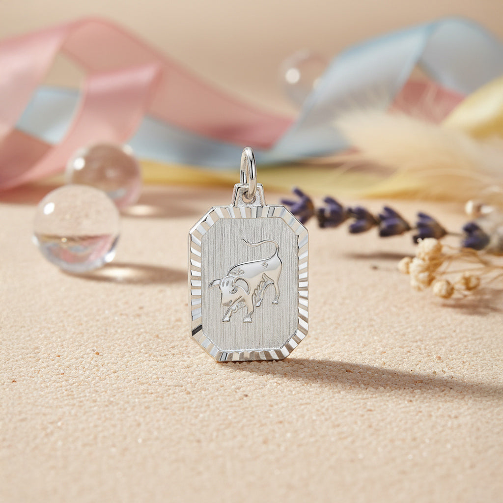 Sternzeichen Anhänger 925 Sterling Silber rhodiniert - alle 12 Sternzeichen