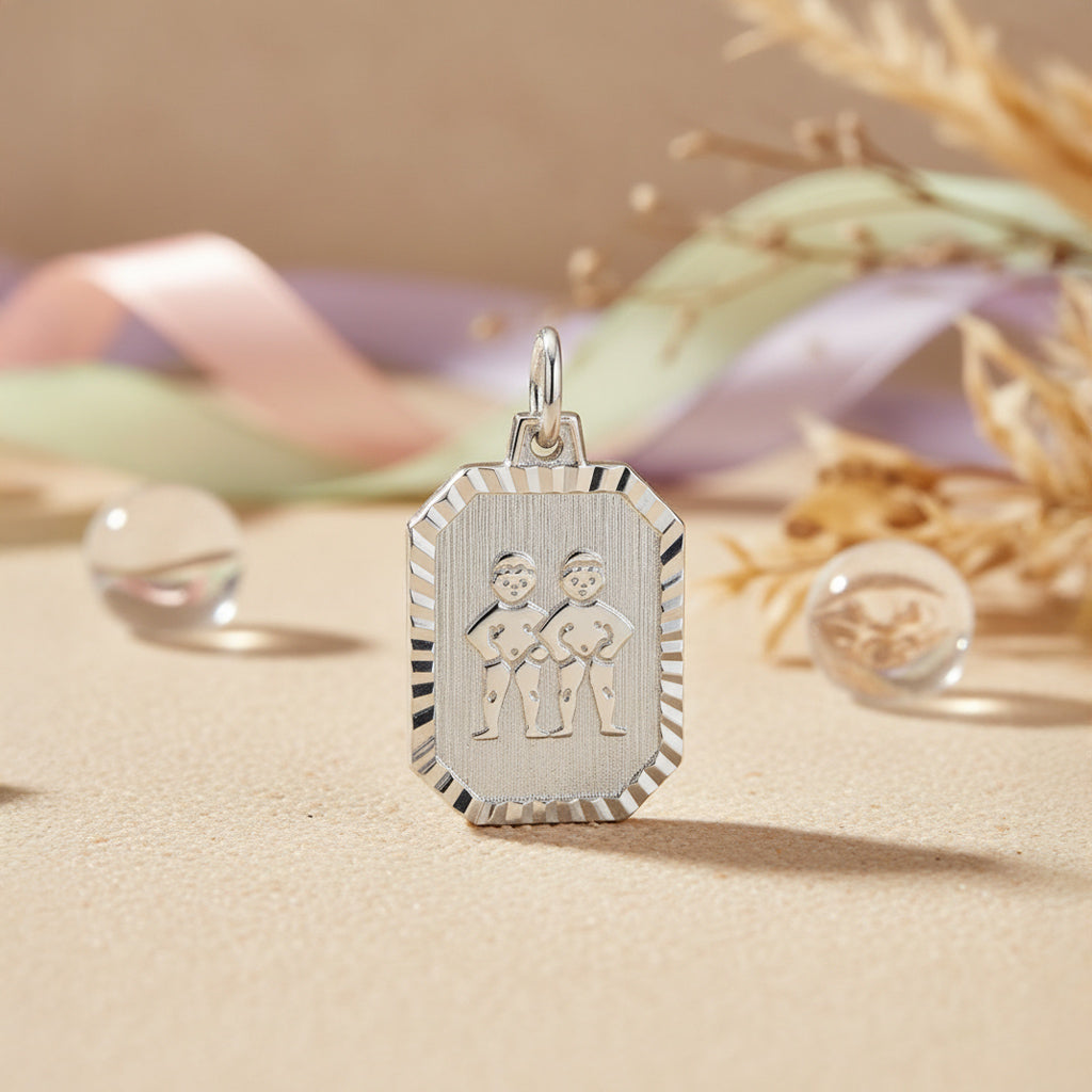 Sternzeichen Anhänger 925 Sterling Silber rhodiniert - alle 12 Sternzeichen