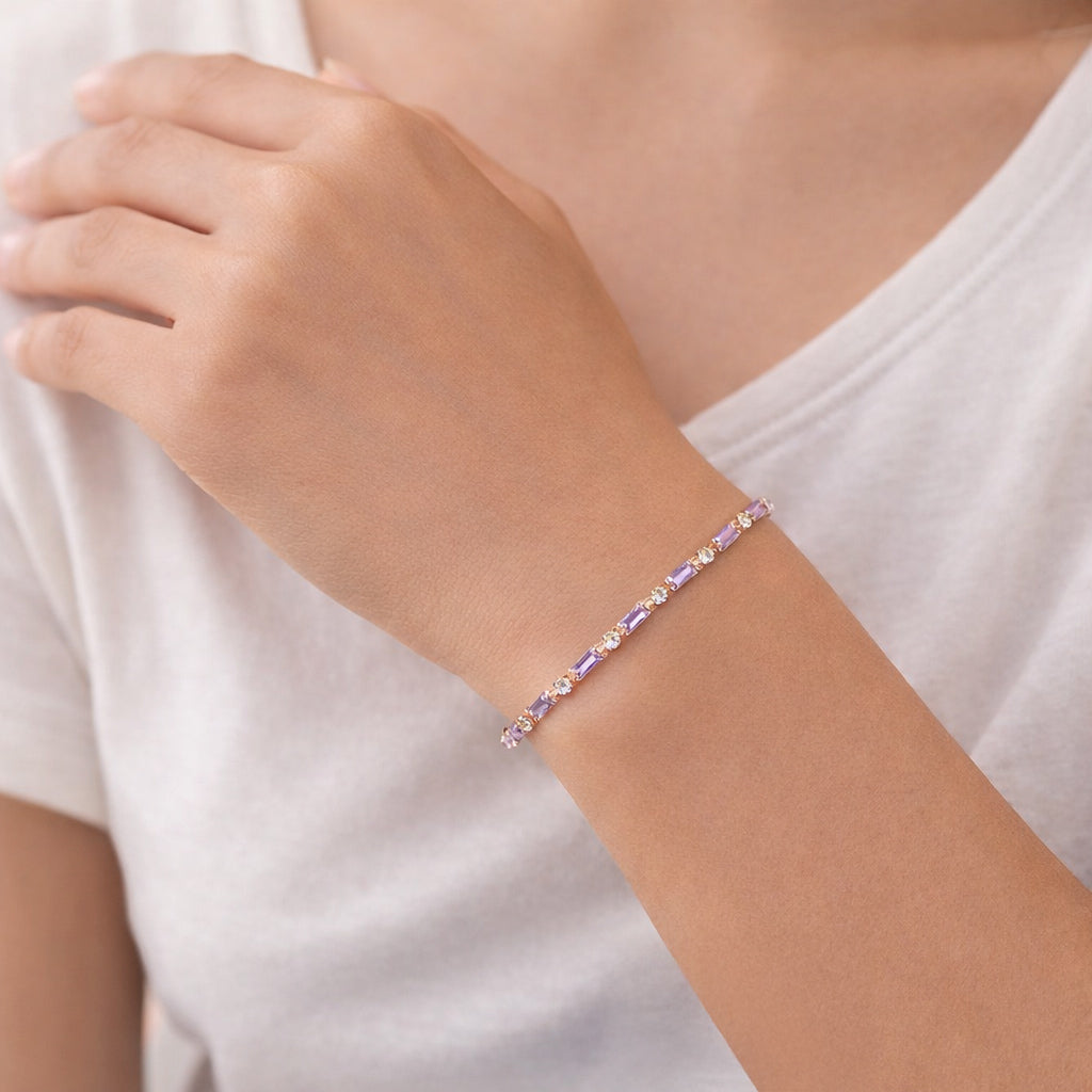 Armband aus 925er Sterling Silber - Zirkoniamix