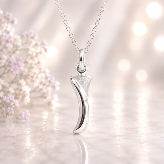 Buchstaben Anhänger Damen 925 Sterling Silber matt glänzend 18mm - optional mit Kette 45cm