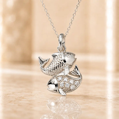 Sternzeichen Anhänger Damen 925 Sterling Silber rhodiniert Zirkonia 20mm - optional 45cm Kette