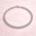 Unisex Käfigketten Armband 925 Sterling Silber - 21cm oder 23cm